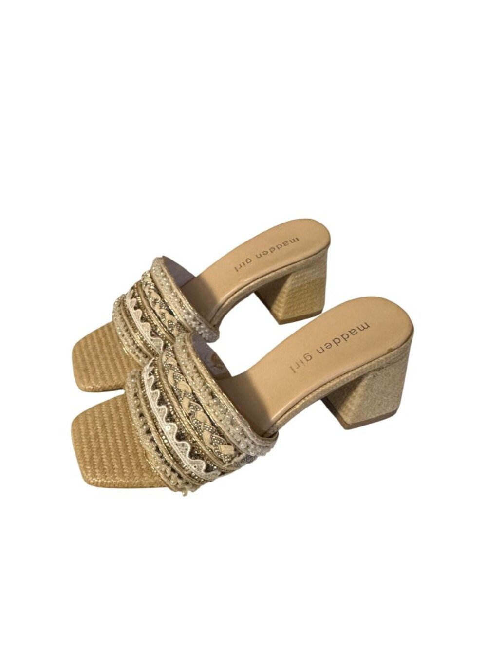 Madden Girl Penelope Heeled Mules size 6